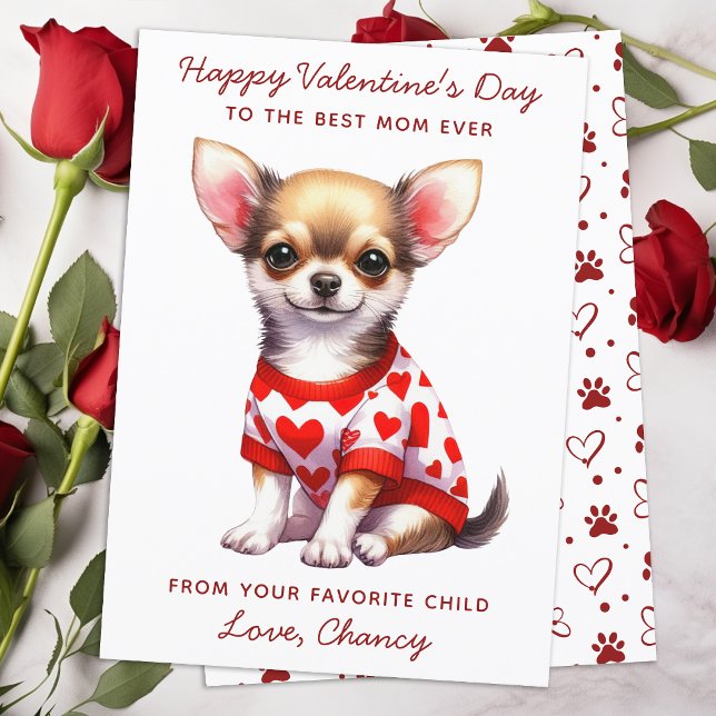 Tarjeta Festiva Feliz Día de San Valentín desde el perro lindo de  (Subido por el creador)