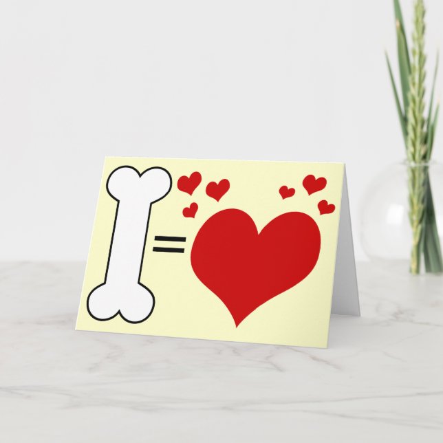 Tarjeta Festiva ¡Feliz Día de San Valentín desde tu perro! (Anverso)