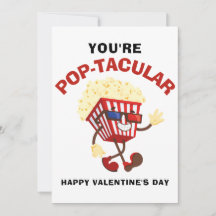 Feliz día de San Valentín divertido Palomitas de m