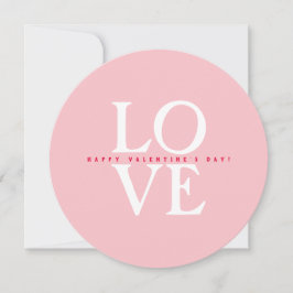 Tarjeta Festiva Feliz Día de San Valentín elegante saludo