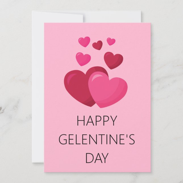 Tarjeta Festiva Feliz Día de San Valentín en Galentine (Anverso)