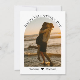 Tarjeta Festiva feliz día de San Valentín escritura moderna foto d