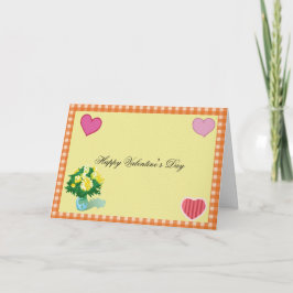 Tarjeta Festiva Feliz Día de San Valentín, estilo rural