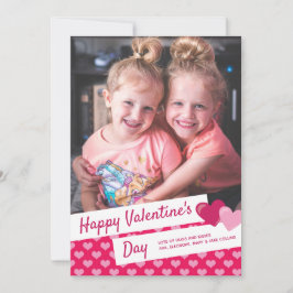 Tarjeta Festiva Feliz Día de San Valentín foto de Personalizado de