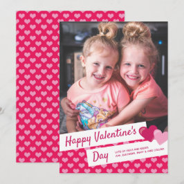 Tarjeta Festiva Feliz Día de San Valentín foto de Personalizado de