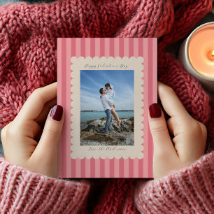 Tarjeta Festiva Feliz día de San Valentín Fotografía moderna perso