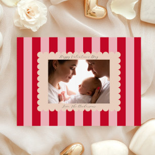 Tarjeta Festiva Feliz día de San Valentín Fotografía moderna perso
