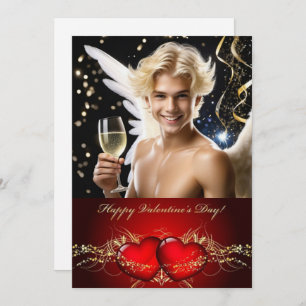 Tarjeta Festiva Feliz Día de San Valentín, Gay Twink personalizado