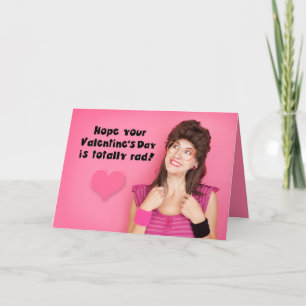 Tarjeta Festiva Feliz Día de San Valentín gracioso humor femenino