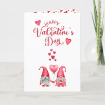 Feliz Día de San Valentín lindo foto de gnomos
