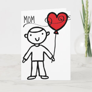 Tarjeta Festiva Feliz Día de San Valentín, mamá Personalizado de c