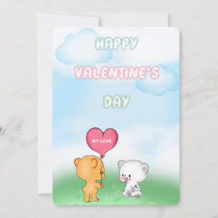 Tarjeta Festiva Feliz Día de San Valentín, mi amor
