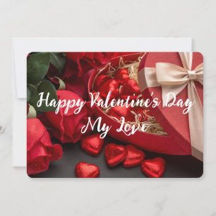 Tarjeta Festiva Feliz Día de San Valentín, mi amor