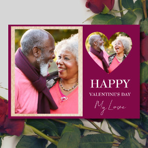 Tarjeta Festiva Feliz día de San Valentín Mi Amor Foto