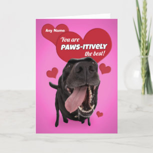 Tarjeta Festiva Feliz día de San Valentín Nombre personalizado Per