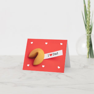Tarjeta Festiva Feliz día de San Valentín Papá Galleta de la Fortu
