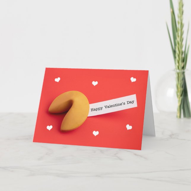 Tarjeta Festiva Feliz día de San Valentín para cualquiera Galleta  (Anverso)