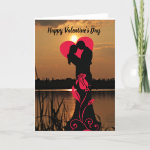 Tarjeta Festiva Feliz día de San Valentín Pareja