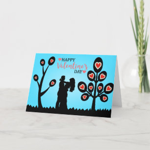 Tarjeta Festiva Feliz día de San Valentín pareja