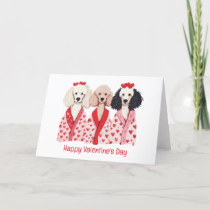 Tarjeta Festiva Feliz Día de San Valentín Perros de fideos estánda