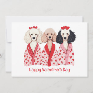 Tarjeta Festiva Feliz Día de San Valentín Perros de fideos estánda