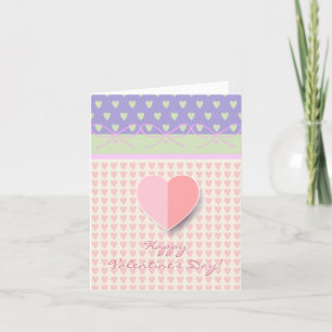 Tarjeta Festiva Feliz día de San Valentín Precioso Saludo Elegante