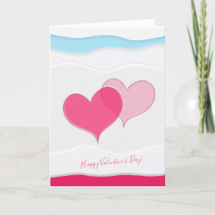 Tarjeta Festiva Feliz día de San Valentín Precioso Saludo Elegante
