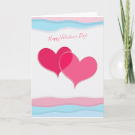 Tarjeta Festiva Feliz Día de San Valentín, precioso y elegante sal