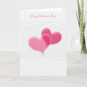 Tarjeta Festiva Feliz Día de San Valentín, precioso y elegante sal