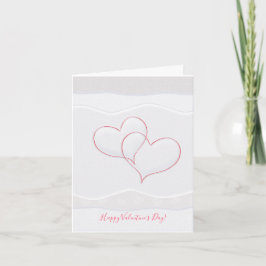 Tarjeta Festiva Feliz Día de San Valentín, precioso y elegante sal