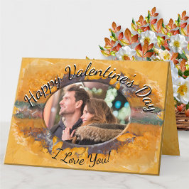 Tarjeta Festiva Feliz Día de San Valentín Resumen Sunset 2012