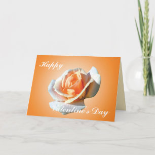 Tarjeta Festiva Feliz día de San Valentín, rosa amarilla