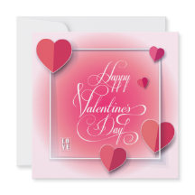 Feliz día de San Valentín Saludo Elegante y Encant