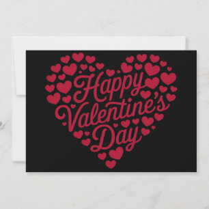 Tarjeta Festiva Feliz día de San Valentín San Valentín Amor Corazó