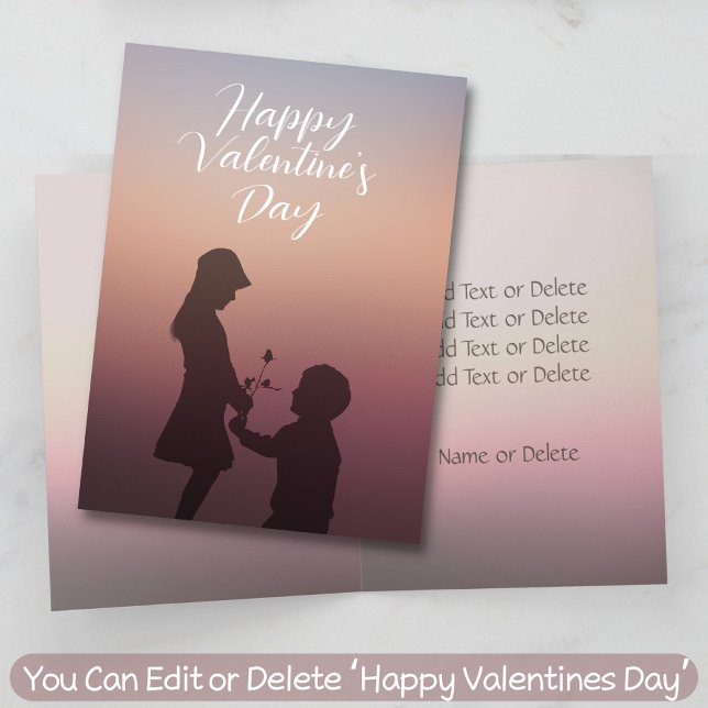 Tarjeta Festiva Feliz Día de San Valentín, serás mi San Valentín (Subido por el creador)