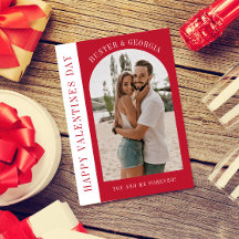 Feliz día de San Valentín simple foto romántica mo