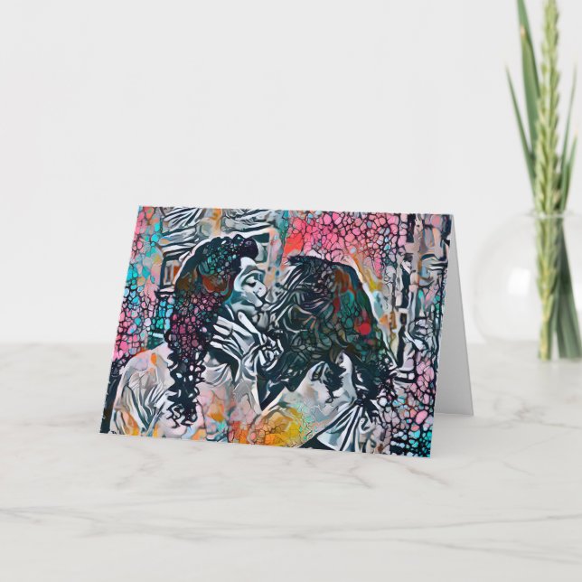 Tarjeta Festiva Feliz Día de San Valentín | Su Palabra Besada Pare (Anverso)