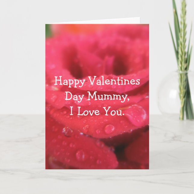 Tarjeta Festiva Feliz Día de San Valentín, te amo. (Anverso)