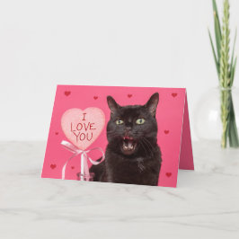 Tarjeta Festiva Feliz Día de San Valentín te amo divertido habland