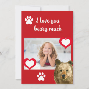 Tarjeta Festiva Feliz día de San Valentín te amo mucho Foto