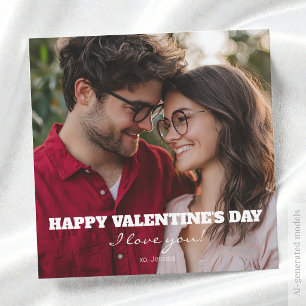 Tarjeta Festiva Feliz día de San Valentín Te Amo XO Foto Moderna