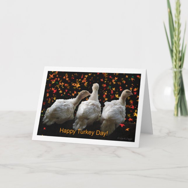 Tarjeta Festiva Feliz Día de Turquía (Anverso)