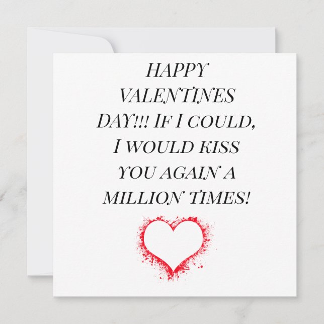 Tarjeta Festiva FELIZ DÍA DE VALENTINE para su persona especial Va (Anverso)
