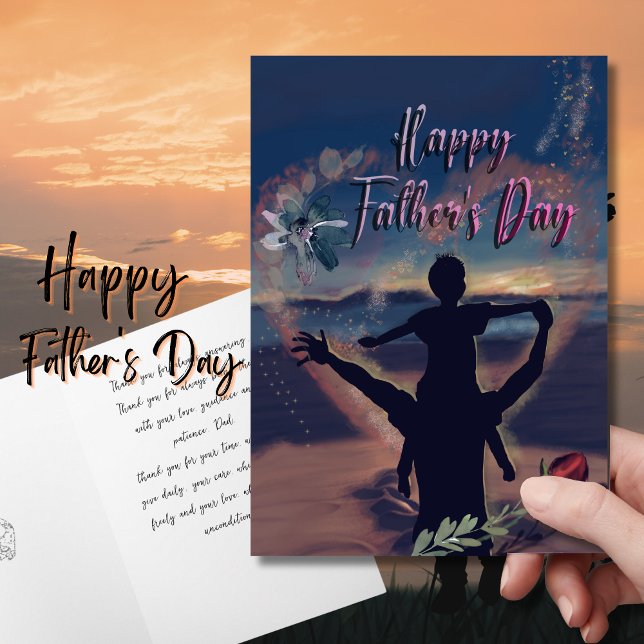 Tarjeta Festiva Feliz Día del Padre ( Happy Father's Day Holiday Card )