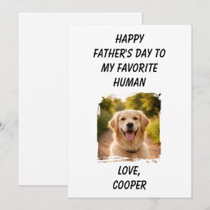Tarjeta Festiva Feliz Día del Padre A Mi Humano Favorito