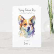 Feliz Día del Padre al mejor perro de Corgi person