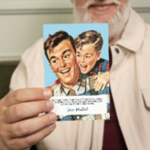 Feliz Día del Padre de Hijo Saludando