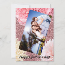 Feliz día del padre Elegante moderno brillo floral