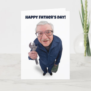 Tarjeta Festiva Feliz Día del Padre gracias Humor de Handyman