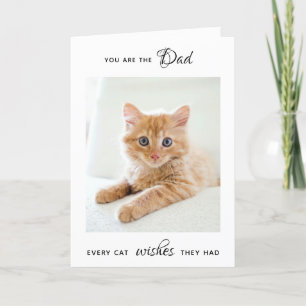 Tarjeta Festiva Feliz Día del Padre Mascota personalizado foto pap